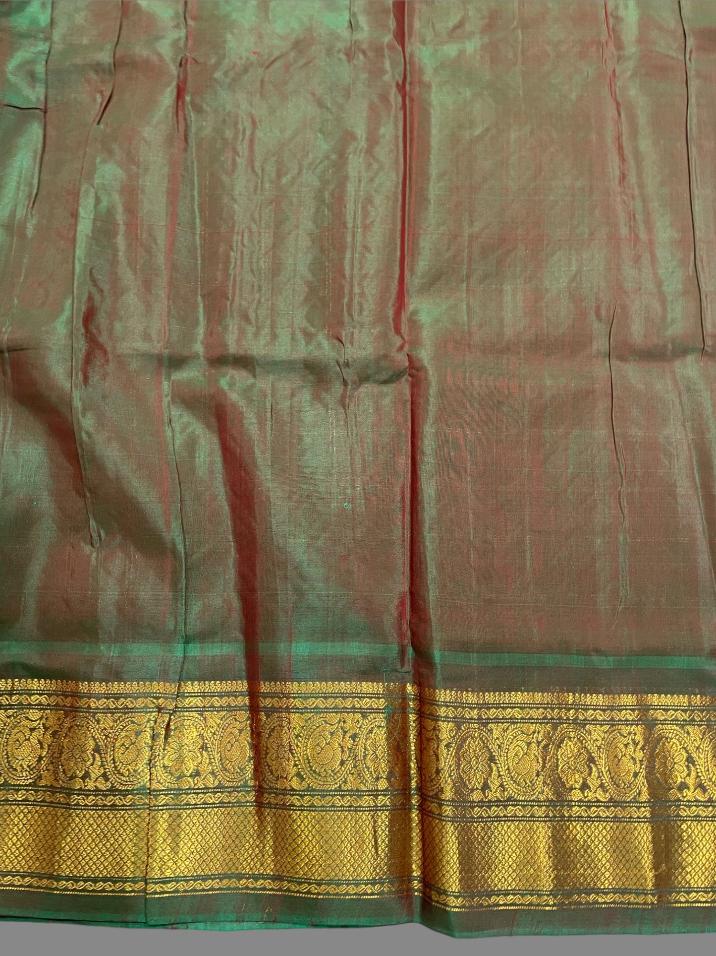Sico Gadwal Dark Red Sarees