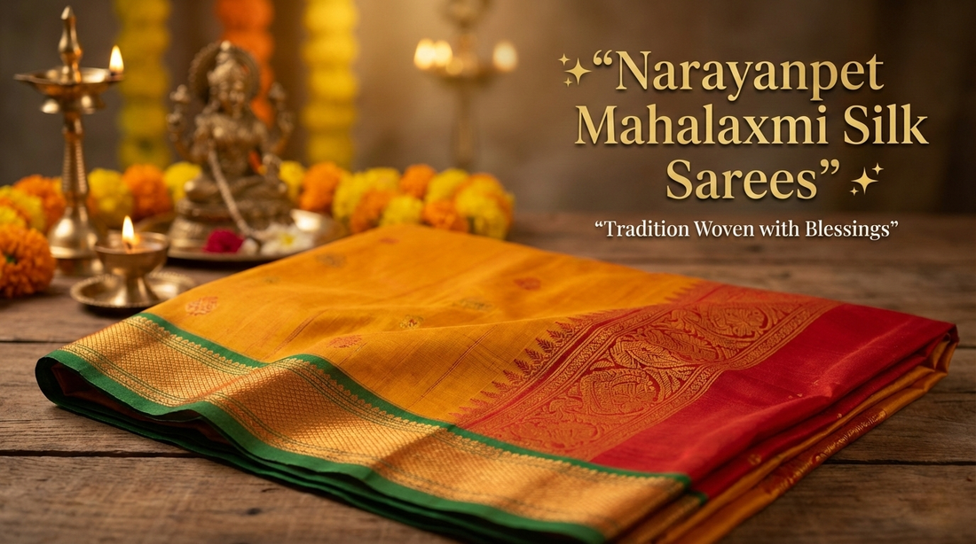 Narayanpet Mahalaxmi Silk Sarees – Auspicious Traditional Silks from Telangana