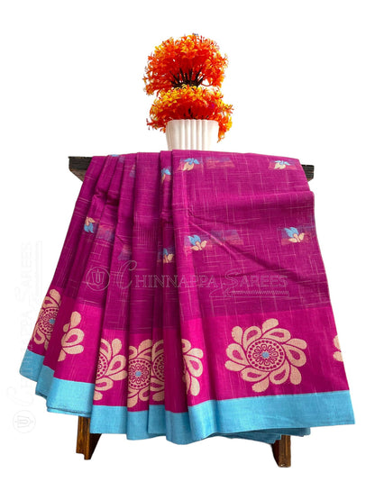 Bengali Violet Sarees - chinnappasarees 