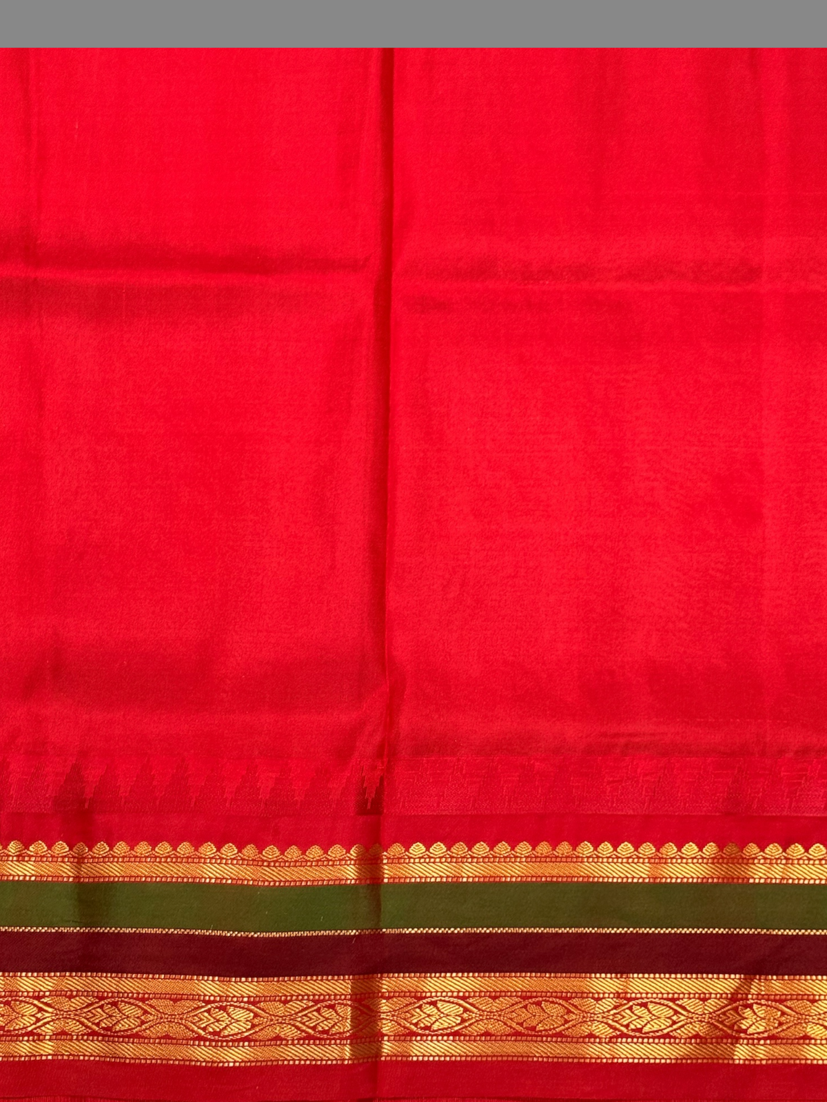 Gap Border Checks Haldi Yellow Pure Silk Saree