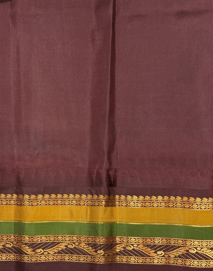 Gadwal Border Checks Light Sky Blue Pure Silk Saree