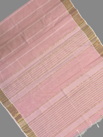 Lining Baby Pink Pure Cotton Sarees