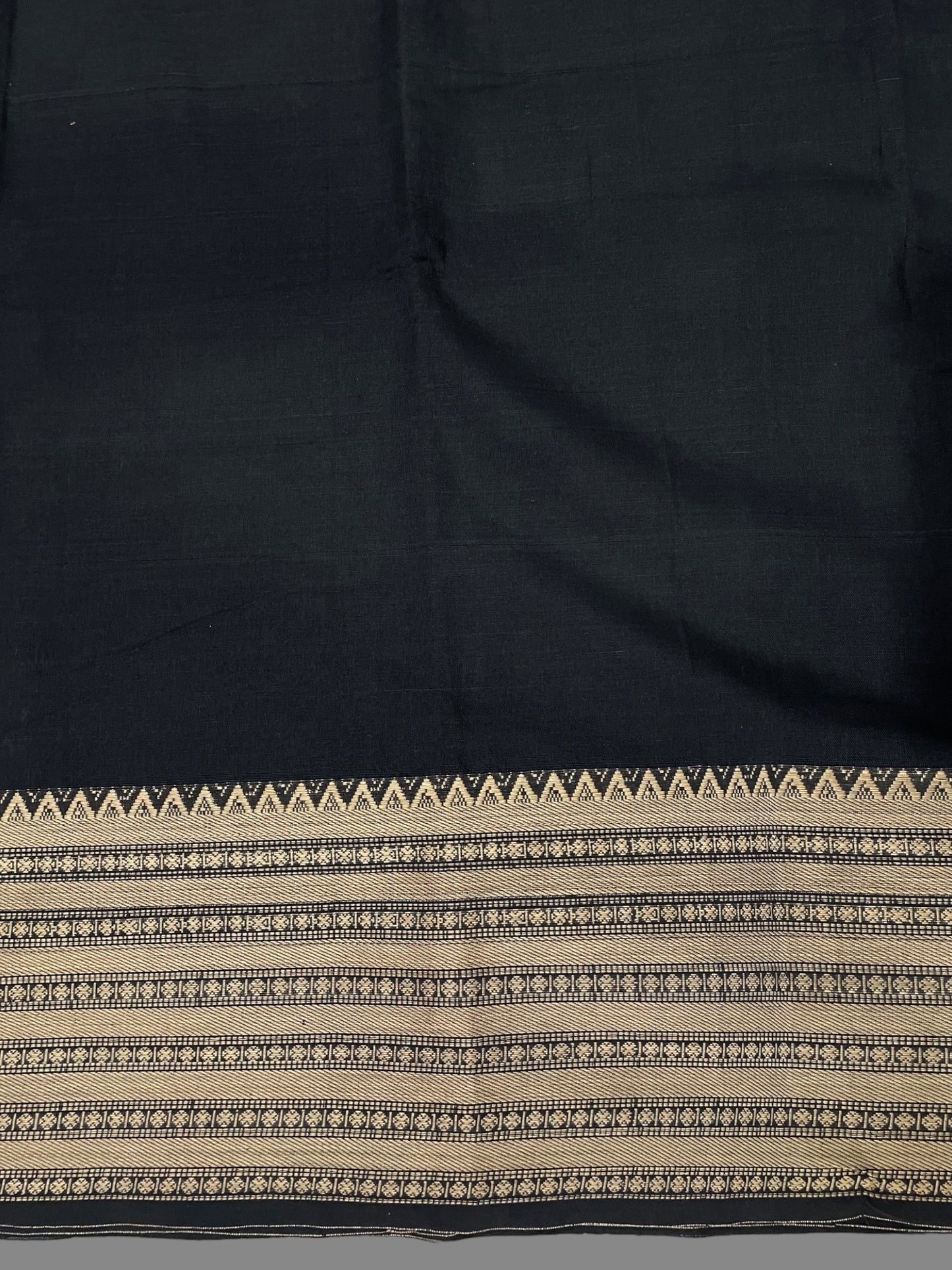 Narayanpet Black Colour Cotton Saree CS10