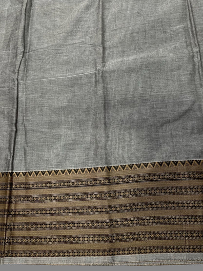 Narayanpet Grey Colour Cotton Saree CS6