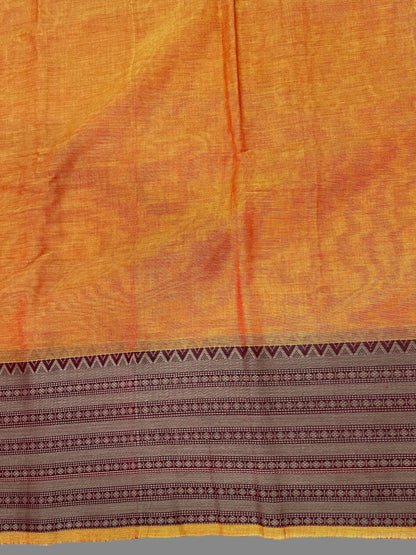 Narayanpet Mustard Yellow Colour Cotton Saree CS3