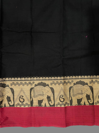 Narayanpet Black Cotton Saree CS11