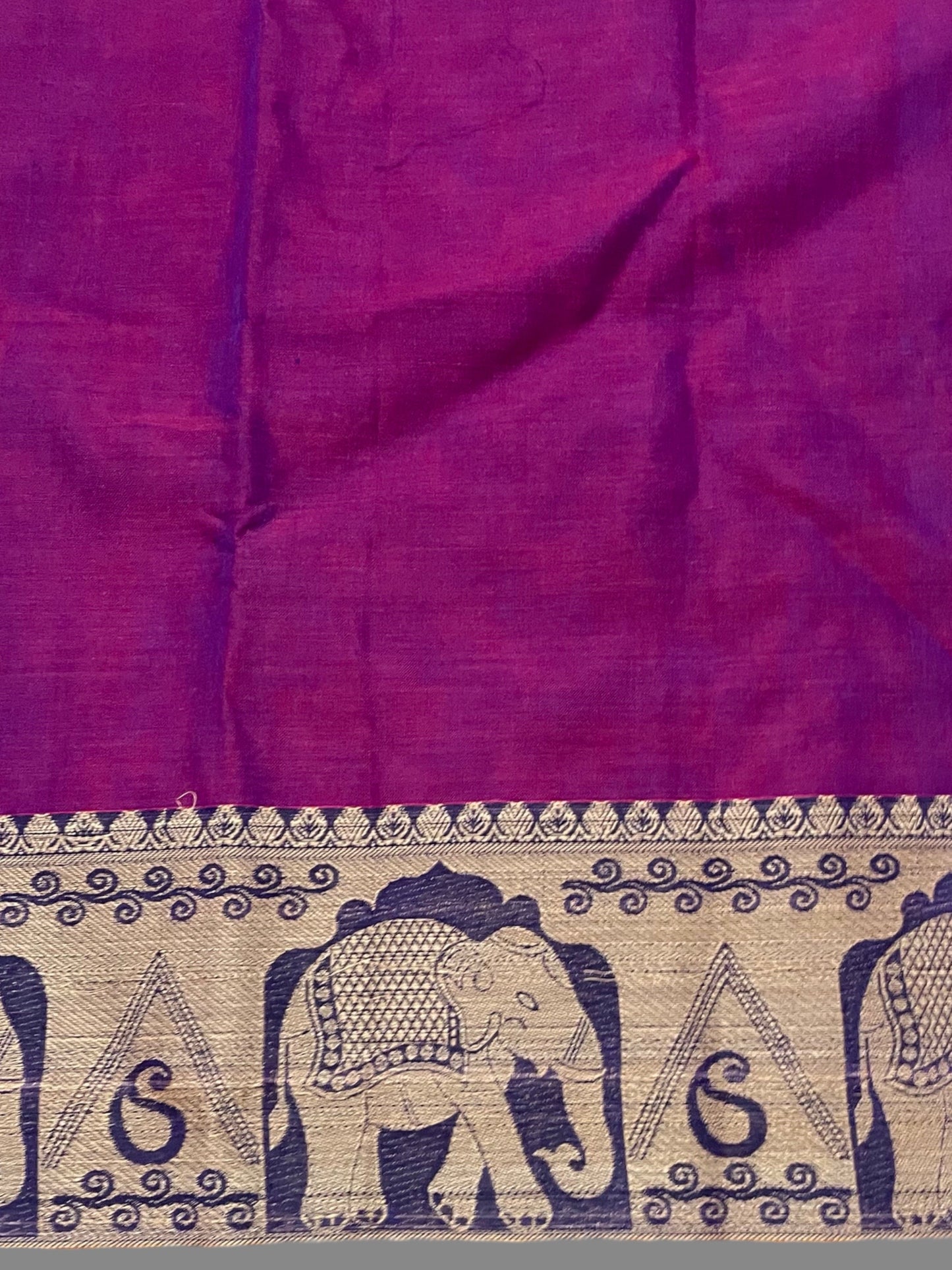 Narayanpet Dark Magenta Cotton saree CS14