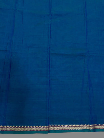 Narayanpet Peacock blue Cotton Sarees CS20