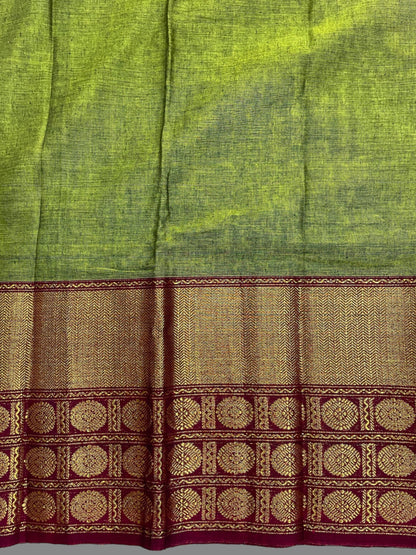 Narayanpet Mehendi  Green Cotton Sarees CS30