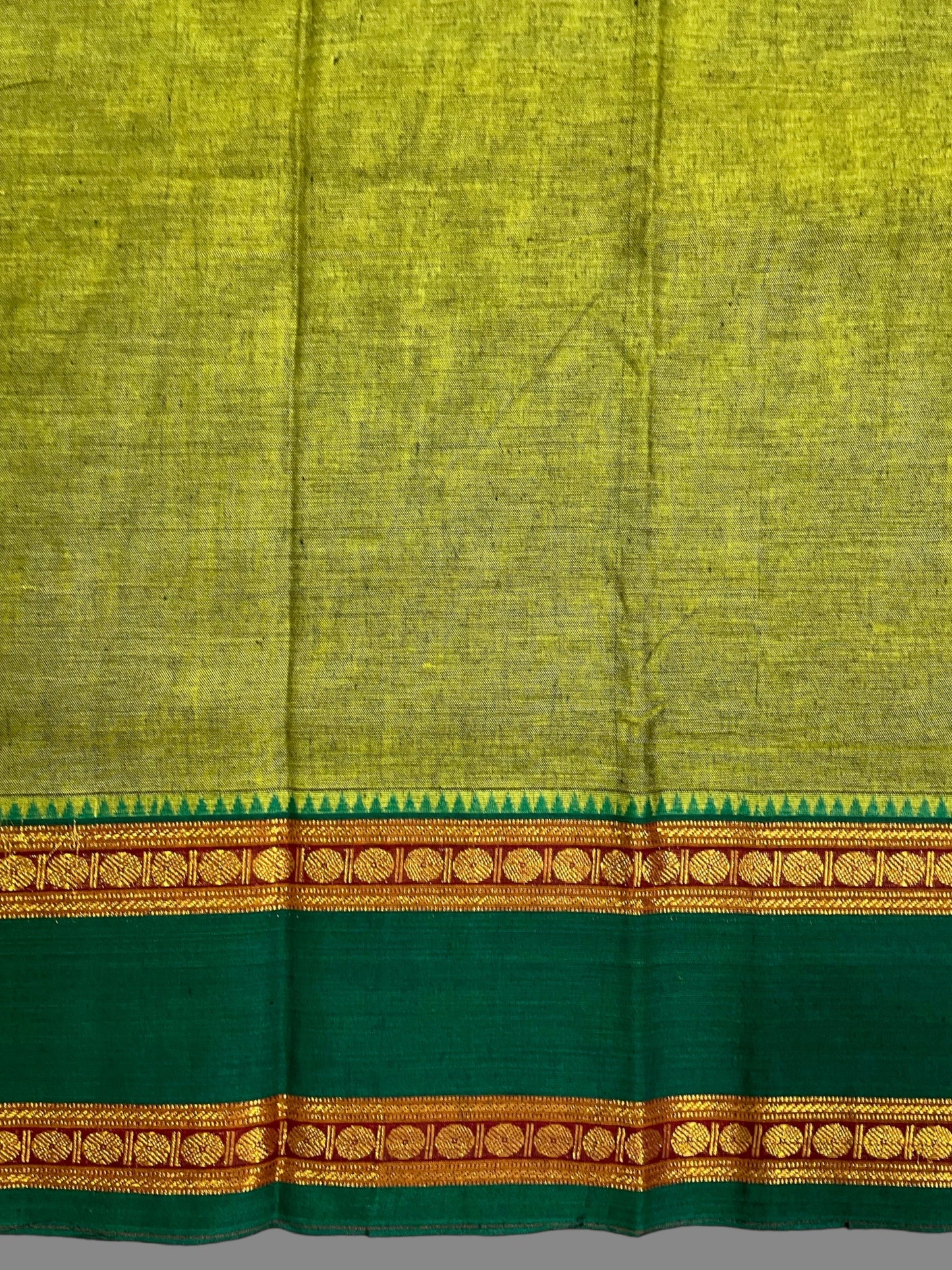 Narayanpet Mehendi Green Cotton Sarees CS36