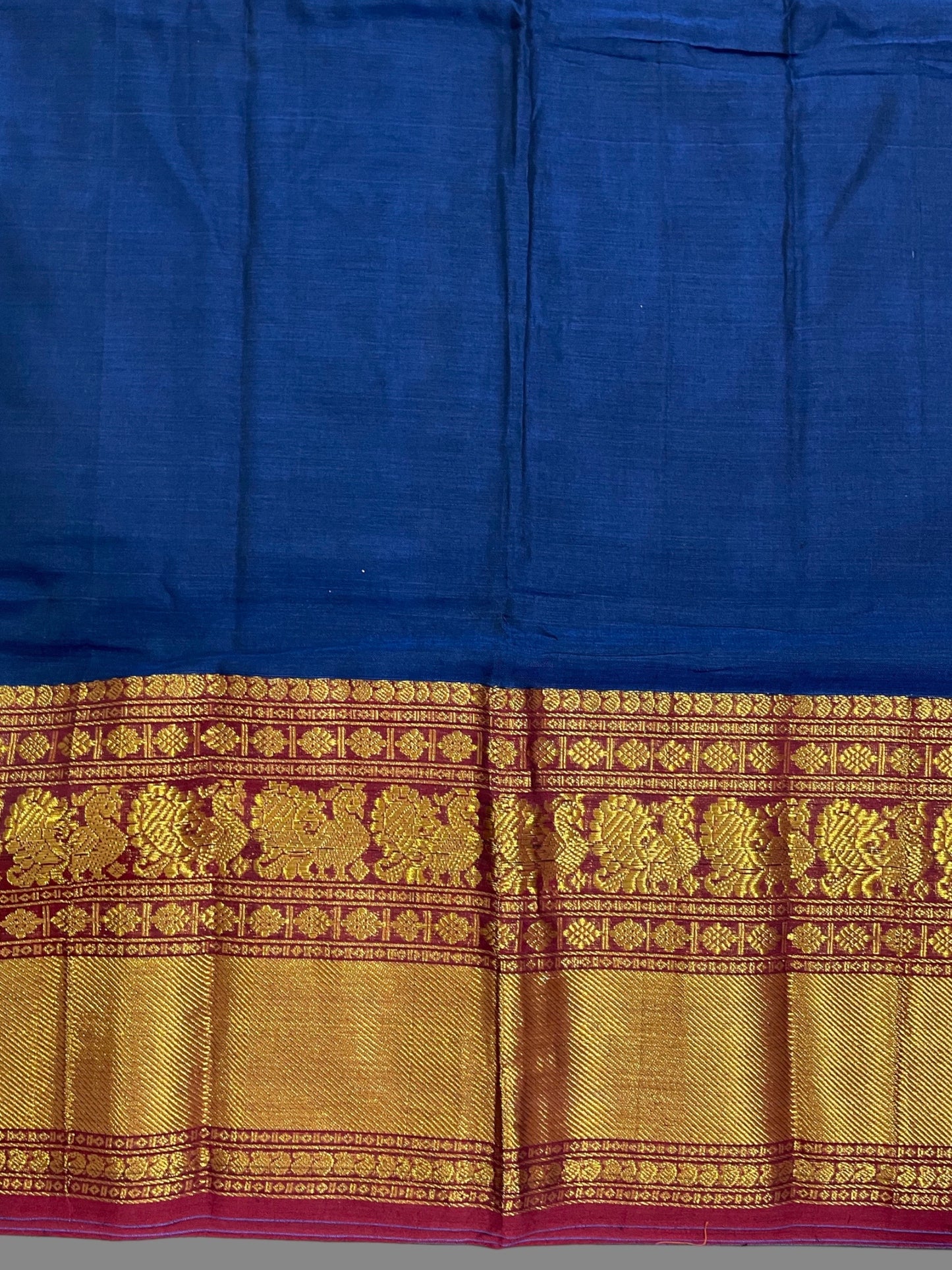 Narayanpet Dark Blue  Cotton Sarees CS46