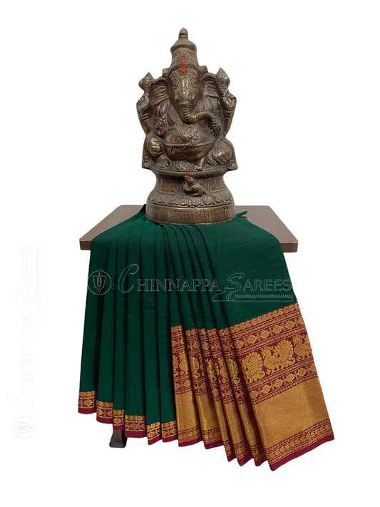 Narayanpet Green Cotton Sarees CS116