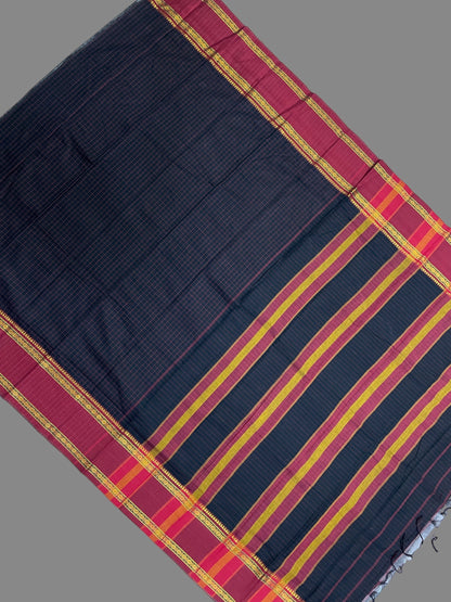 Narayanpet Black Cotton Sarees CS93