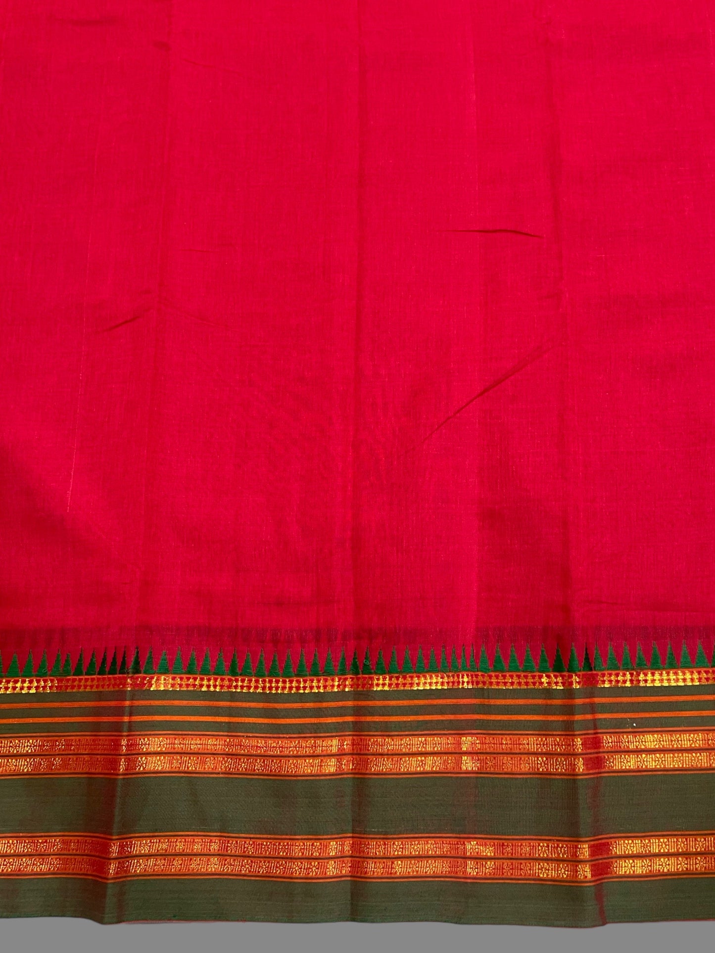 Narayanpet Red Cotton Sarees CS63