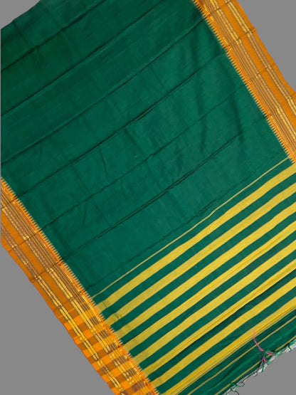 Narayanpet Green Cotton Sarees CS66