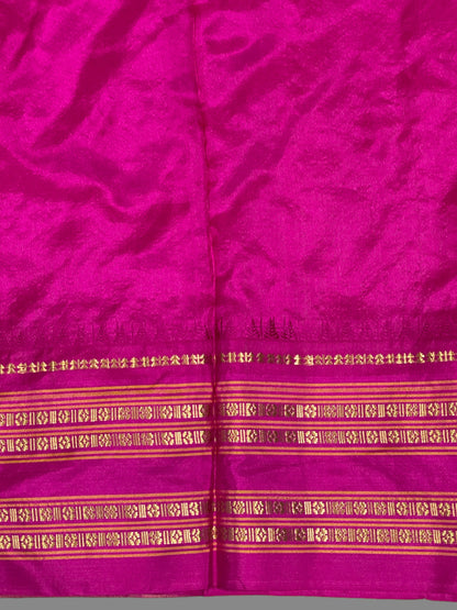 Narayanpet Checks Mehindi Green Pure silk saree