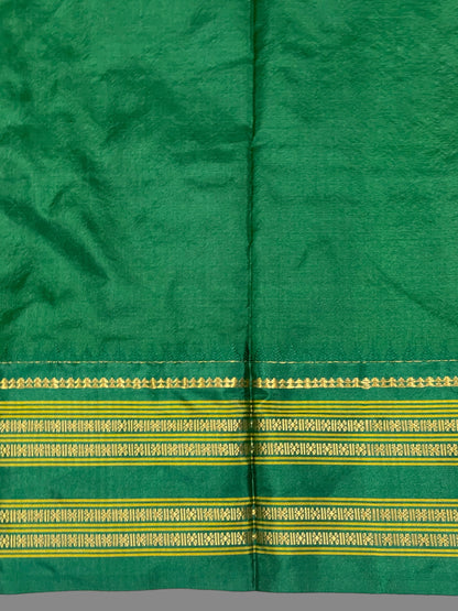 Narayanpet Checks Tomato Pink Pure Silk Sarees