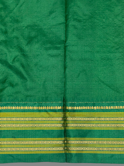 Narayanpet Checks Yellow Pure Silk Sarees