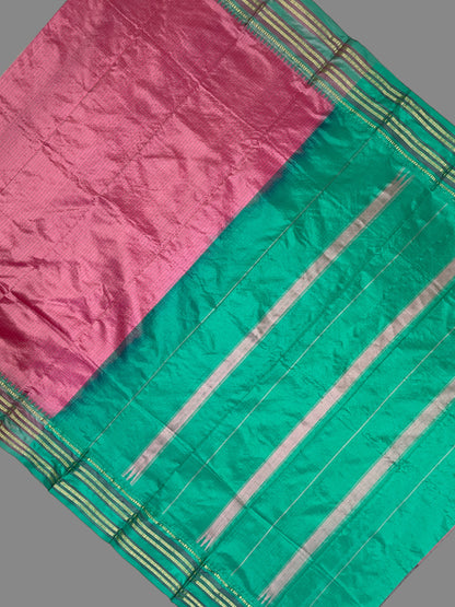 Narayanpet Checks Mullbery Pure Silk Sarees