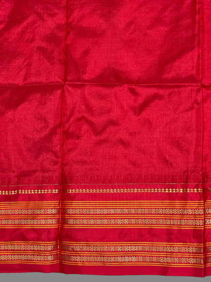 Narayanpet Checks Violet Pure Silk Sarees