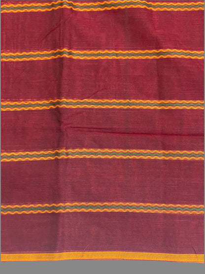 Narayanpet Brown  Cotton Sarees CS121