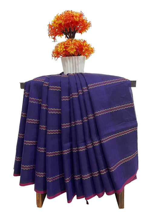 Narayanpet Violet Cotton Sarees CS120
