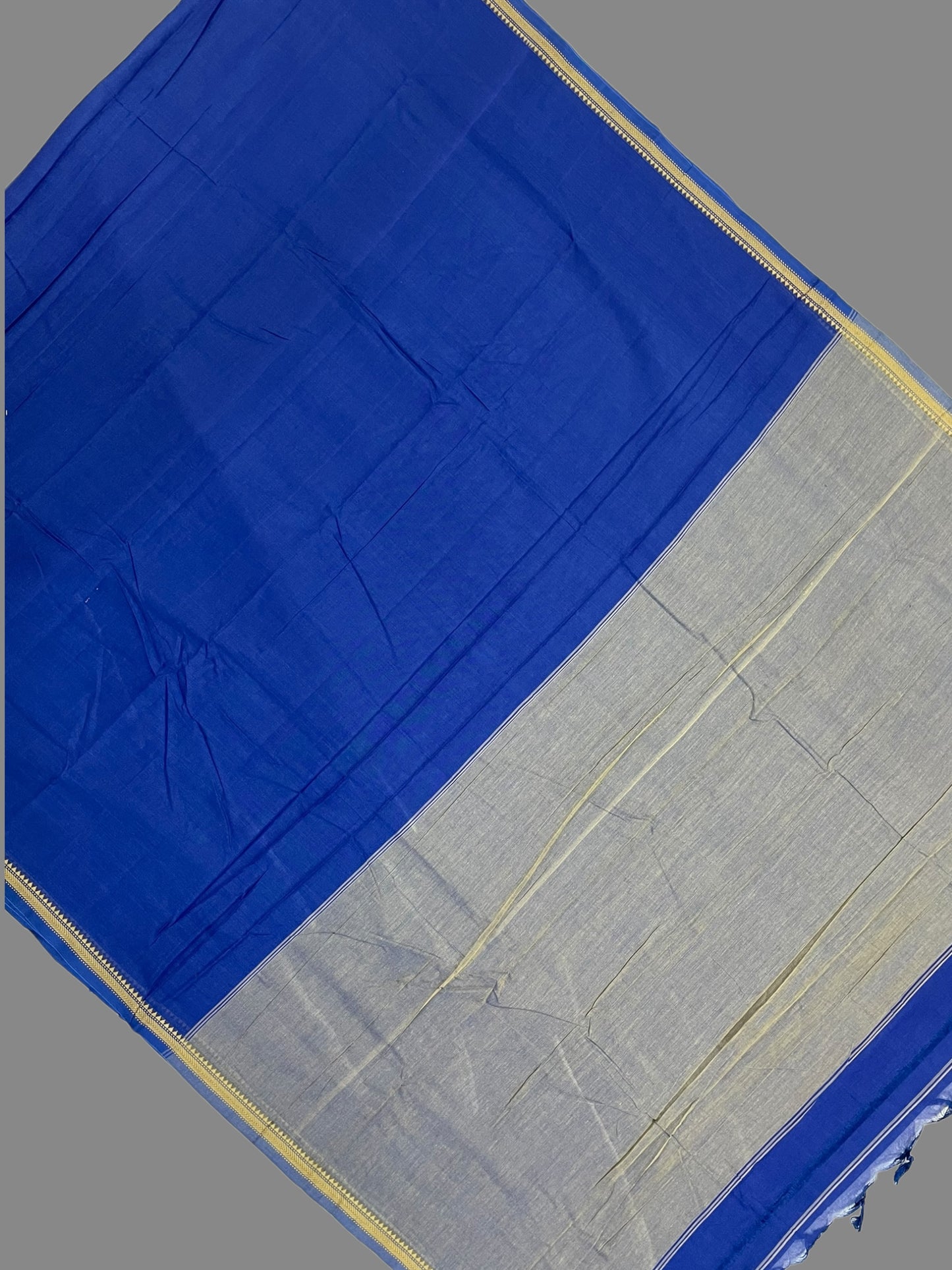 Narayanpet Nave blue Cotton Sarees C125
