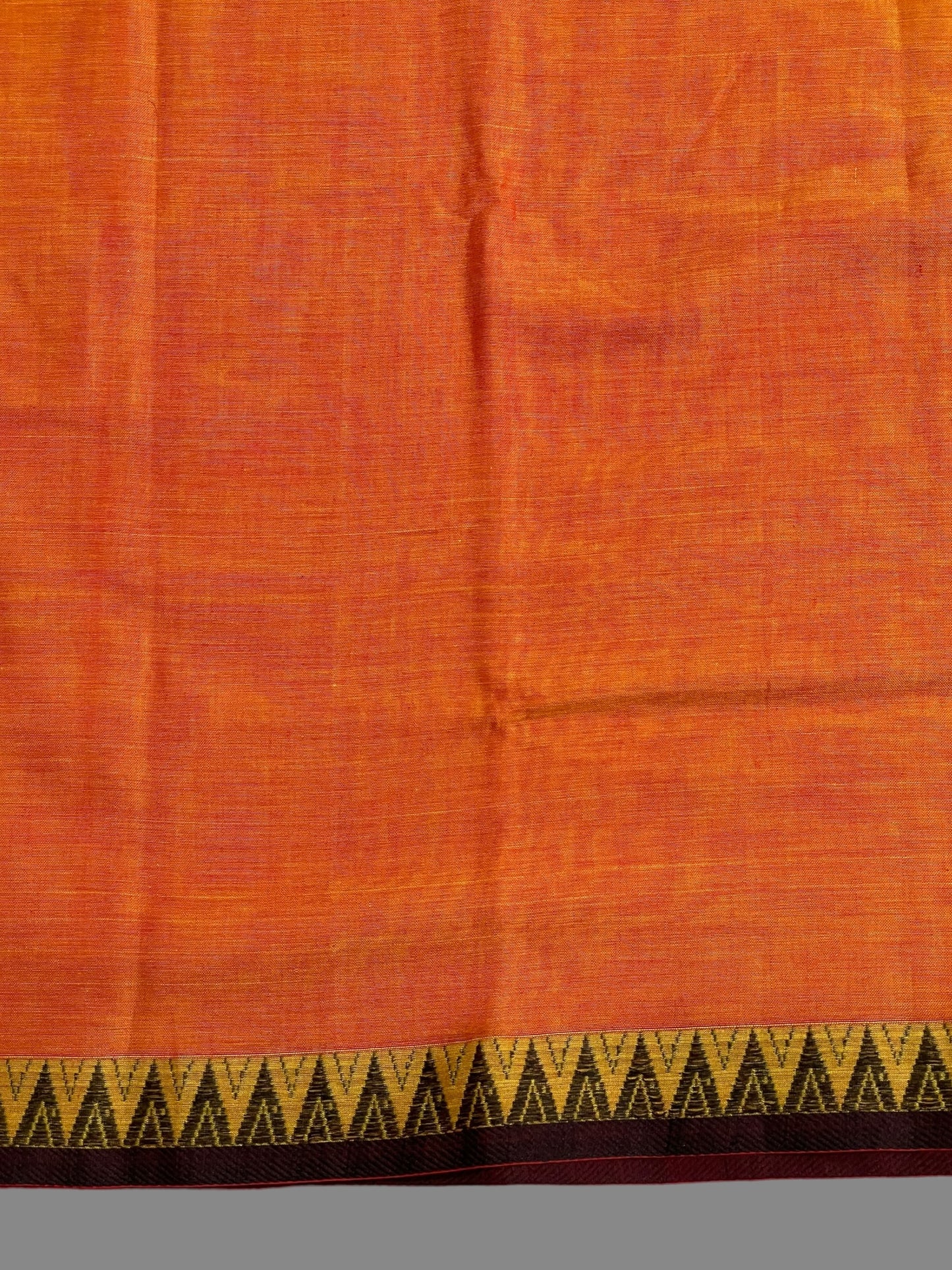 Narayanpet Orange Cotton Sarees CS146