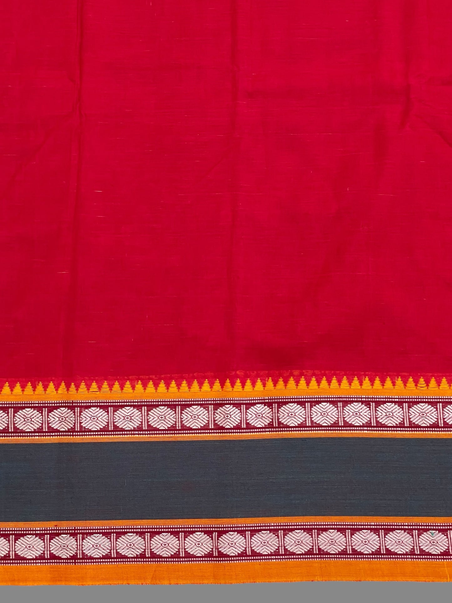 Narayanpet Red Cotton Sarees CS133