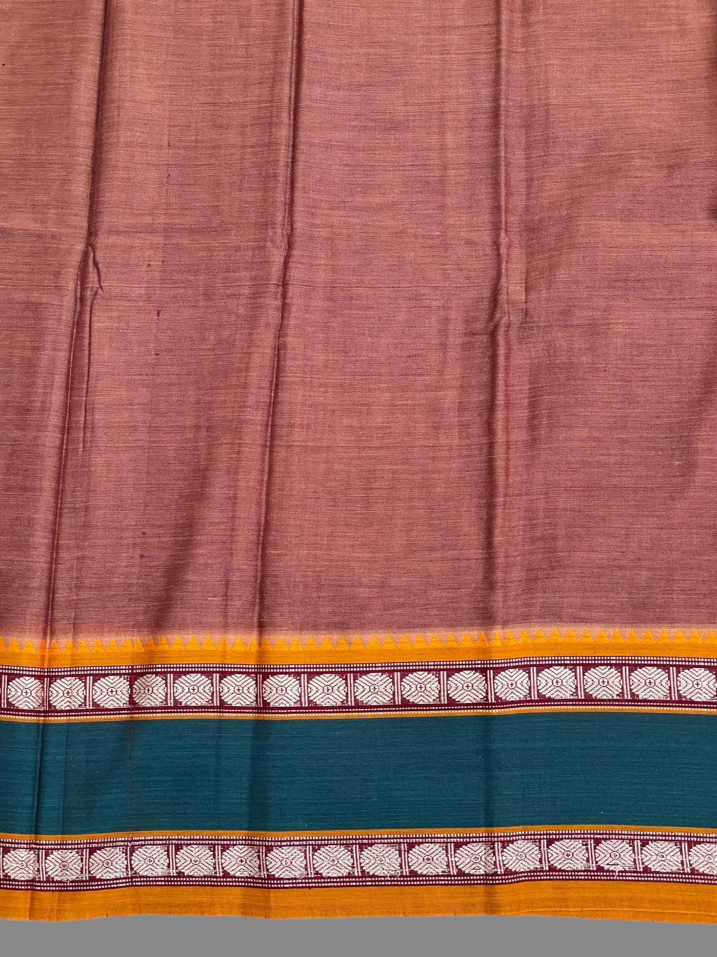 Narayanpet Brownish Purple  Cotton Sarees CS140