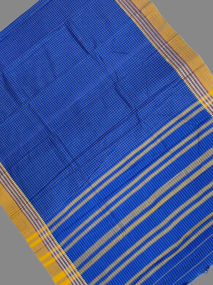 Narayanpet Blue Cotton Saree CS190