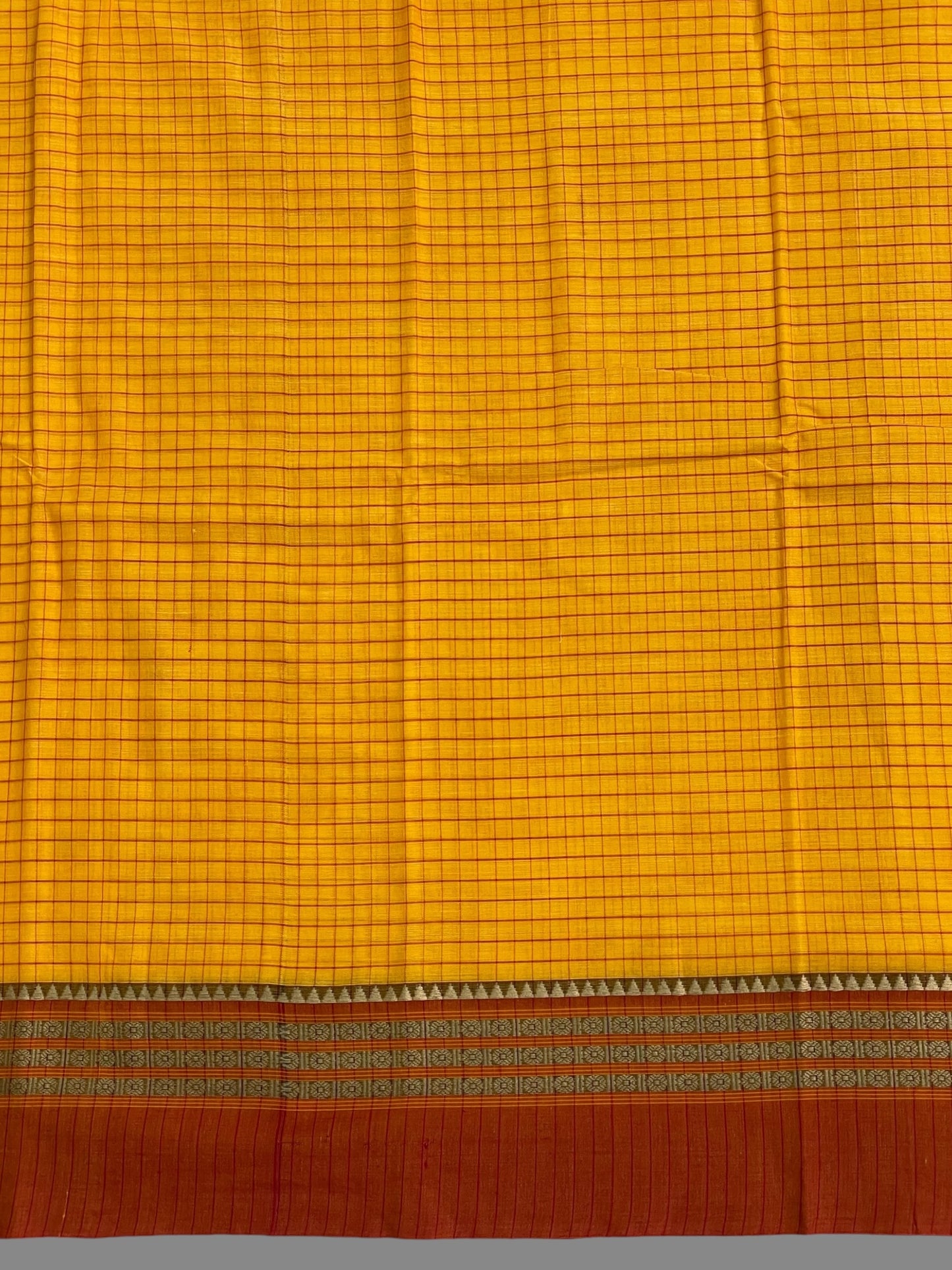 Narayanpet Yellow Cotton Saree CS184