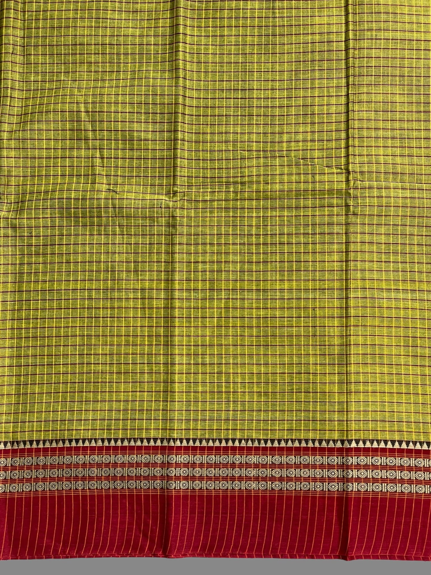 Narayanpet Mehndi Green Cotton Saree CS186