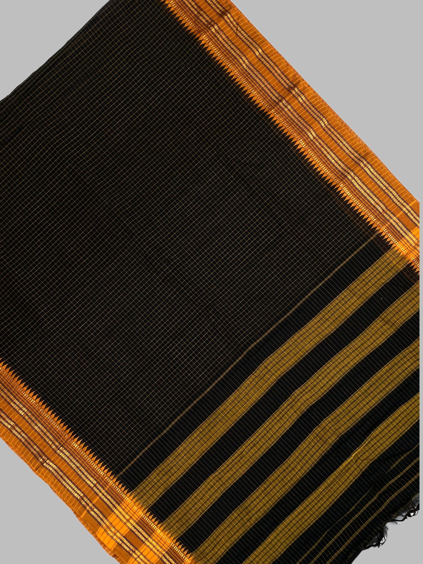 Narayanpet Black Cotton Saree CS201