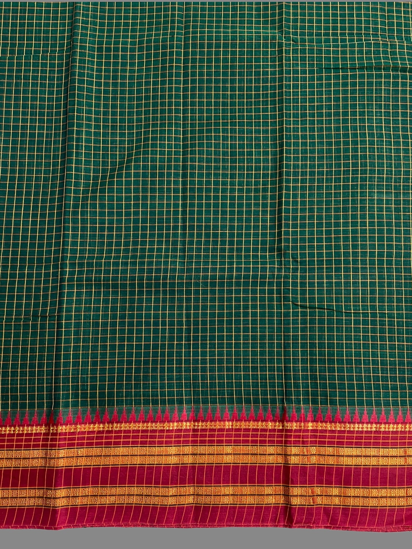 Narayanpet Green Cotton Saree CS200
