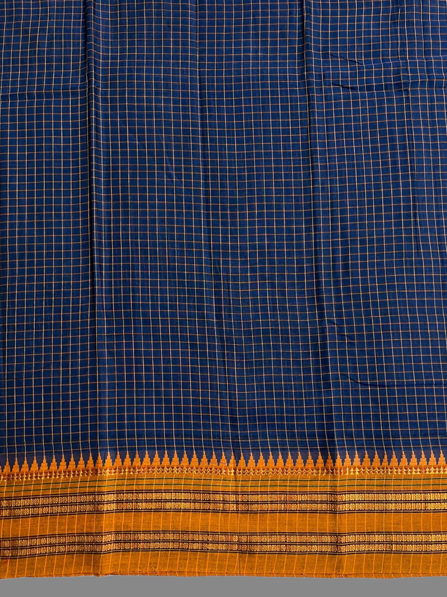 Narayanpet Dark Blue Cotton Saree CS202