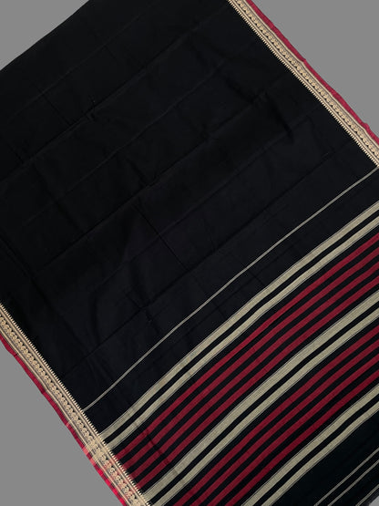 Narayanpet Black Cotton Saree CS210