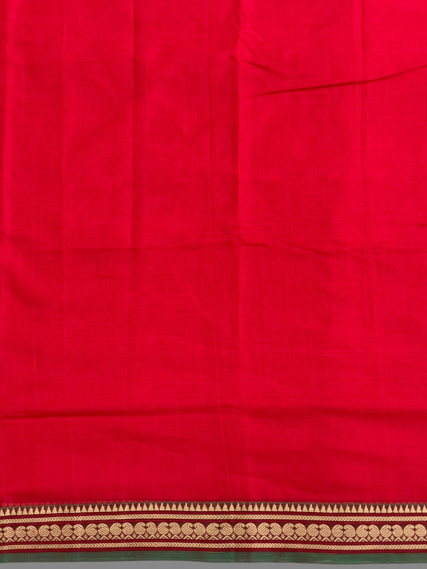 Narayanpet Red Cotton Saree CS211