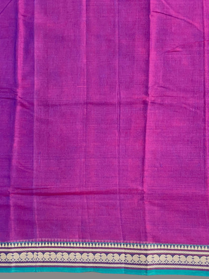 Narayanpet Purple Cotton Saree CS208