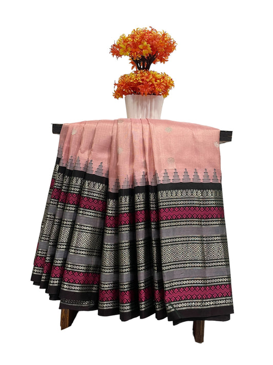 Venkat Giri Light Pink Silk Saree