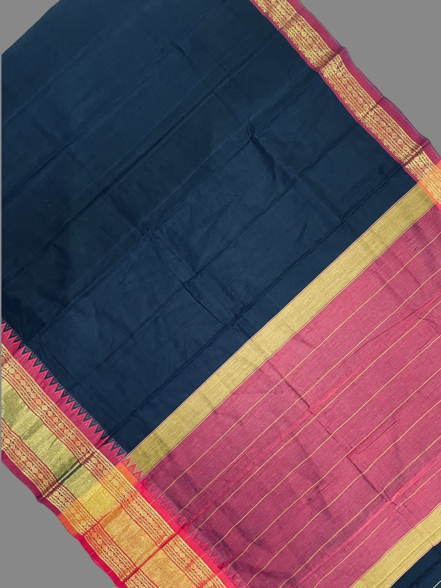 Narayanpet Black Cotton Saree CS214