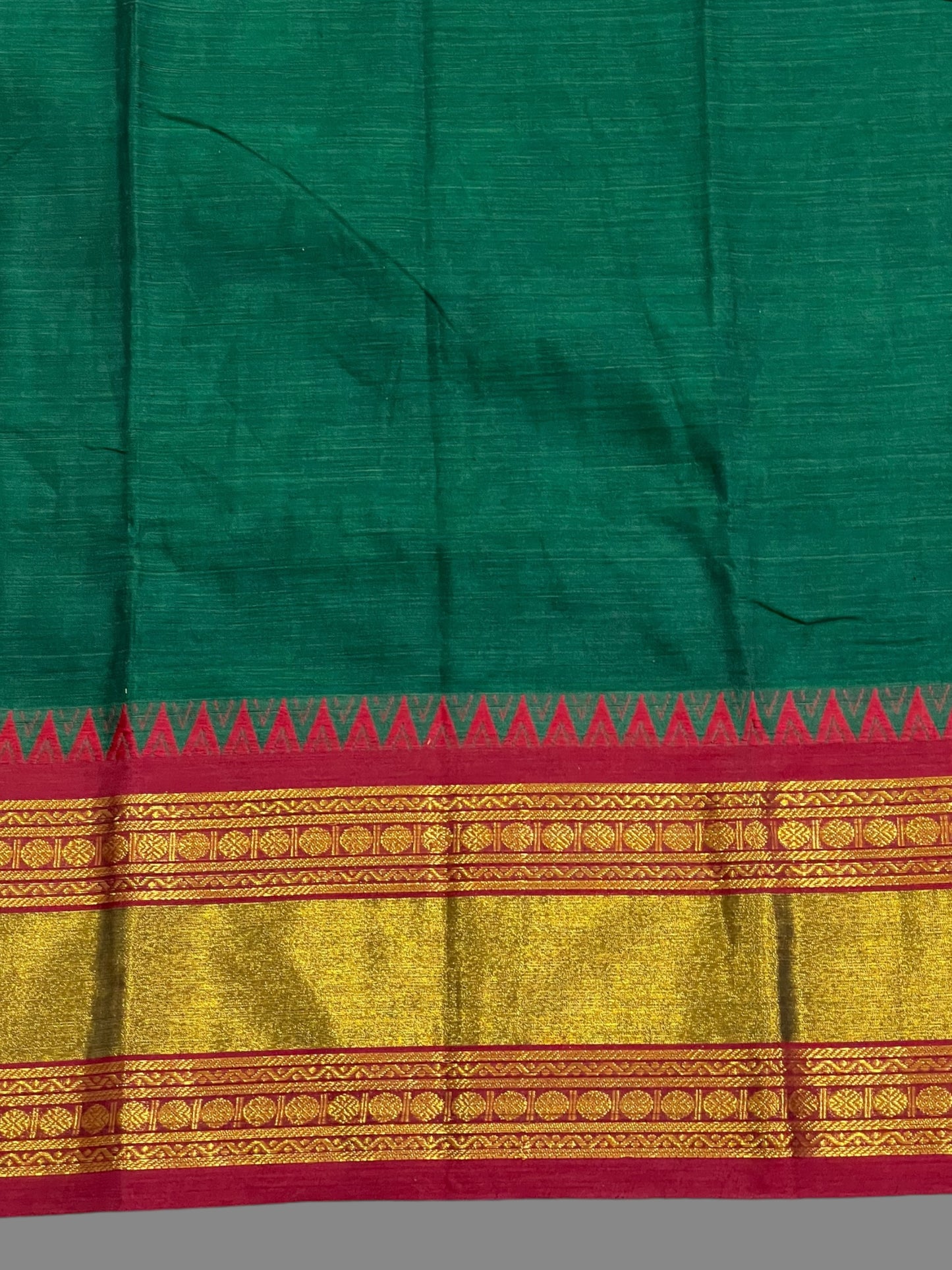 Narayanpet Green Cotton Saree CS215