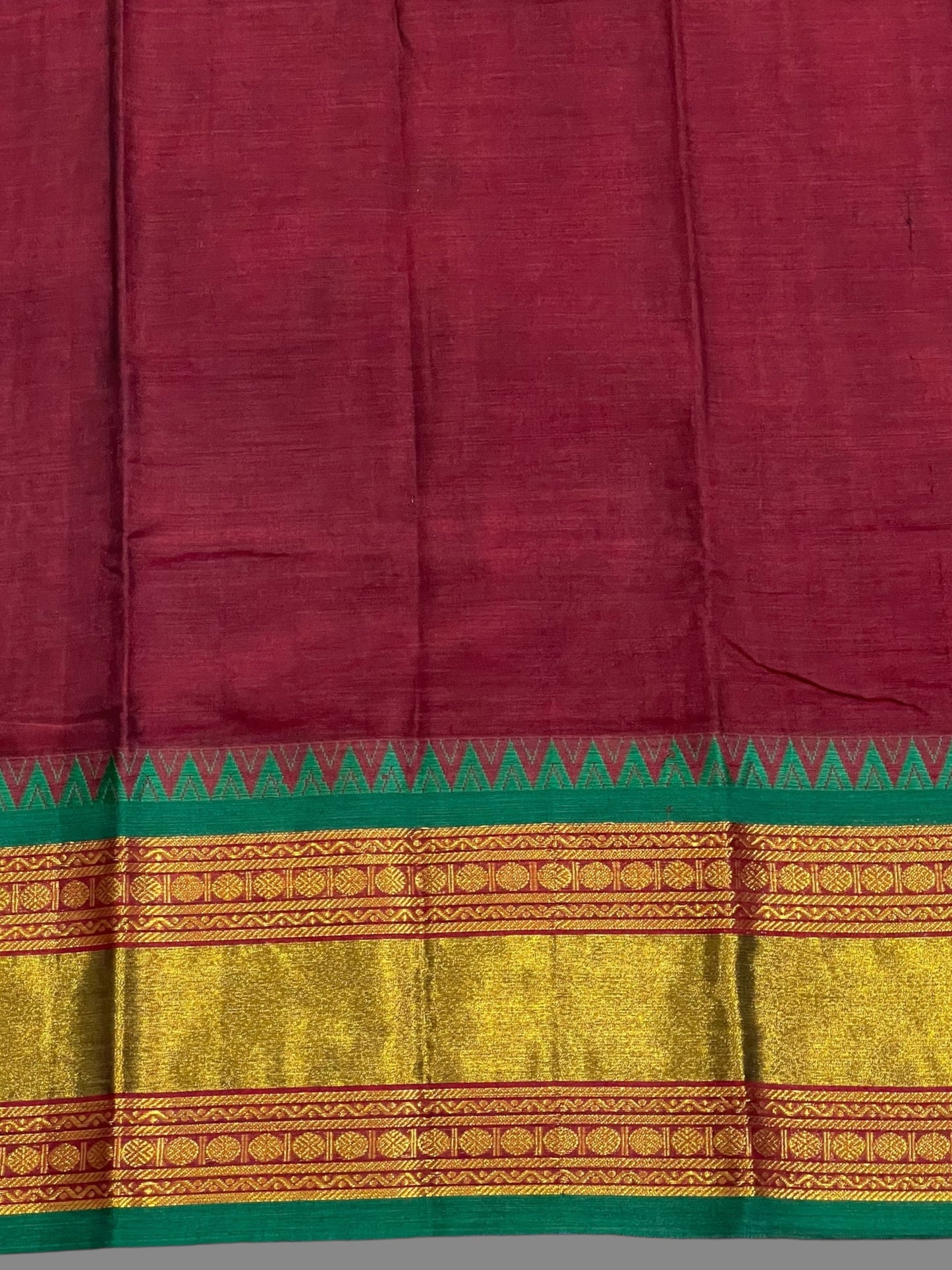 Narayanpet Maroon Cotton Saree CS222