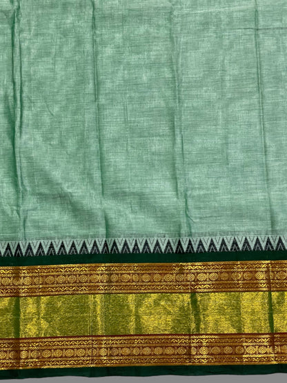 Narayanpet Eton Blue Cotton Saree CS219