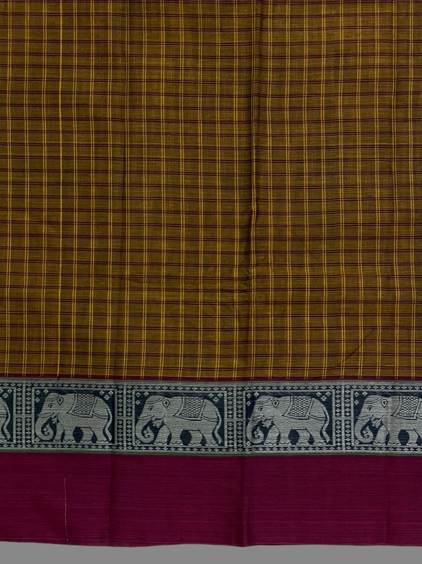 Narayanpet Rust Cotton Saree CS231