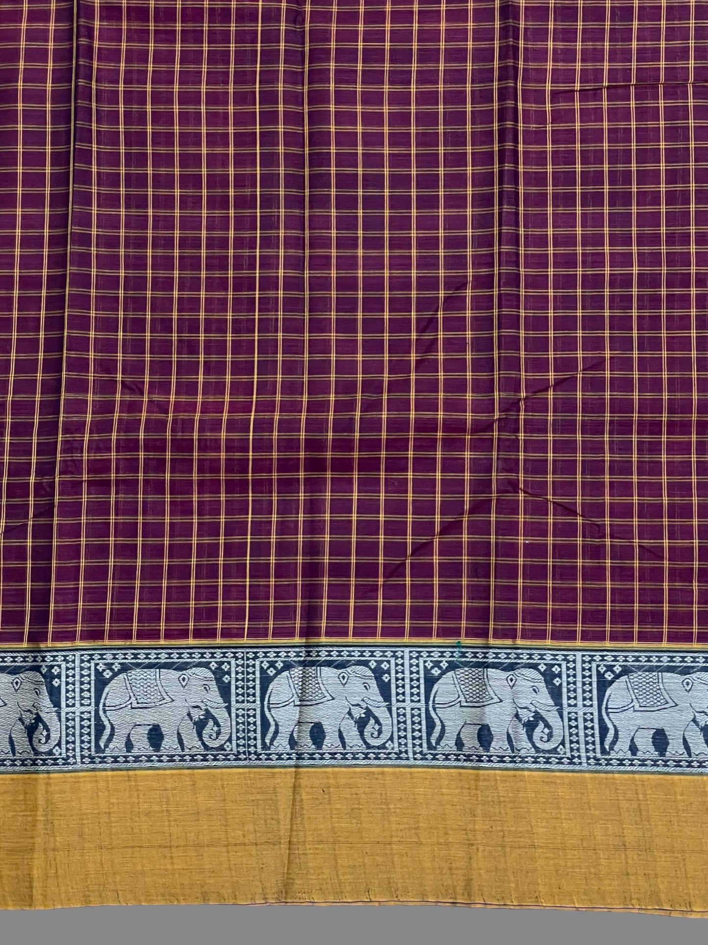 Narayanpet Maroon Cotton Saree CS225