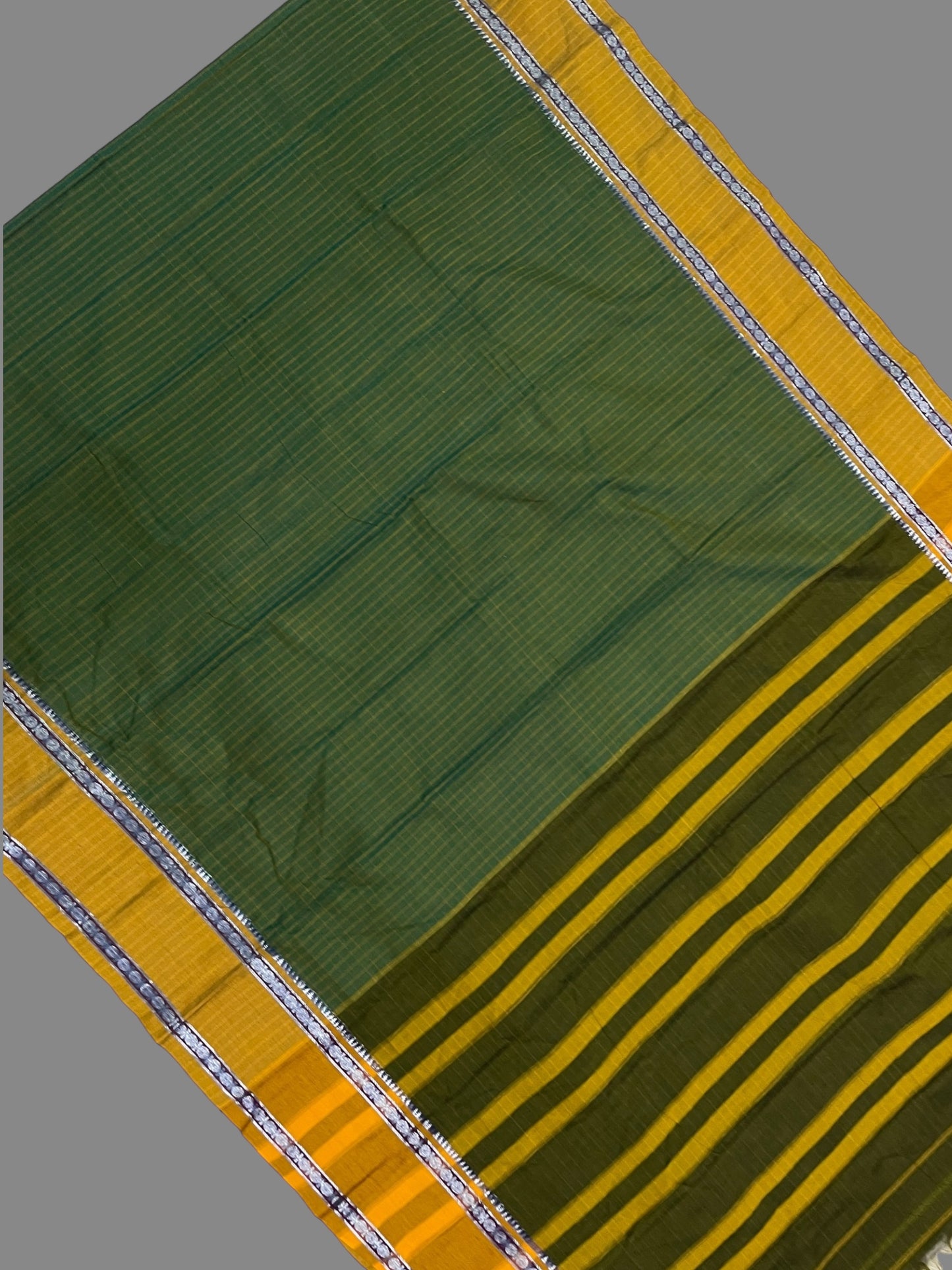 Narayanpet Green Cotton Saree CS242