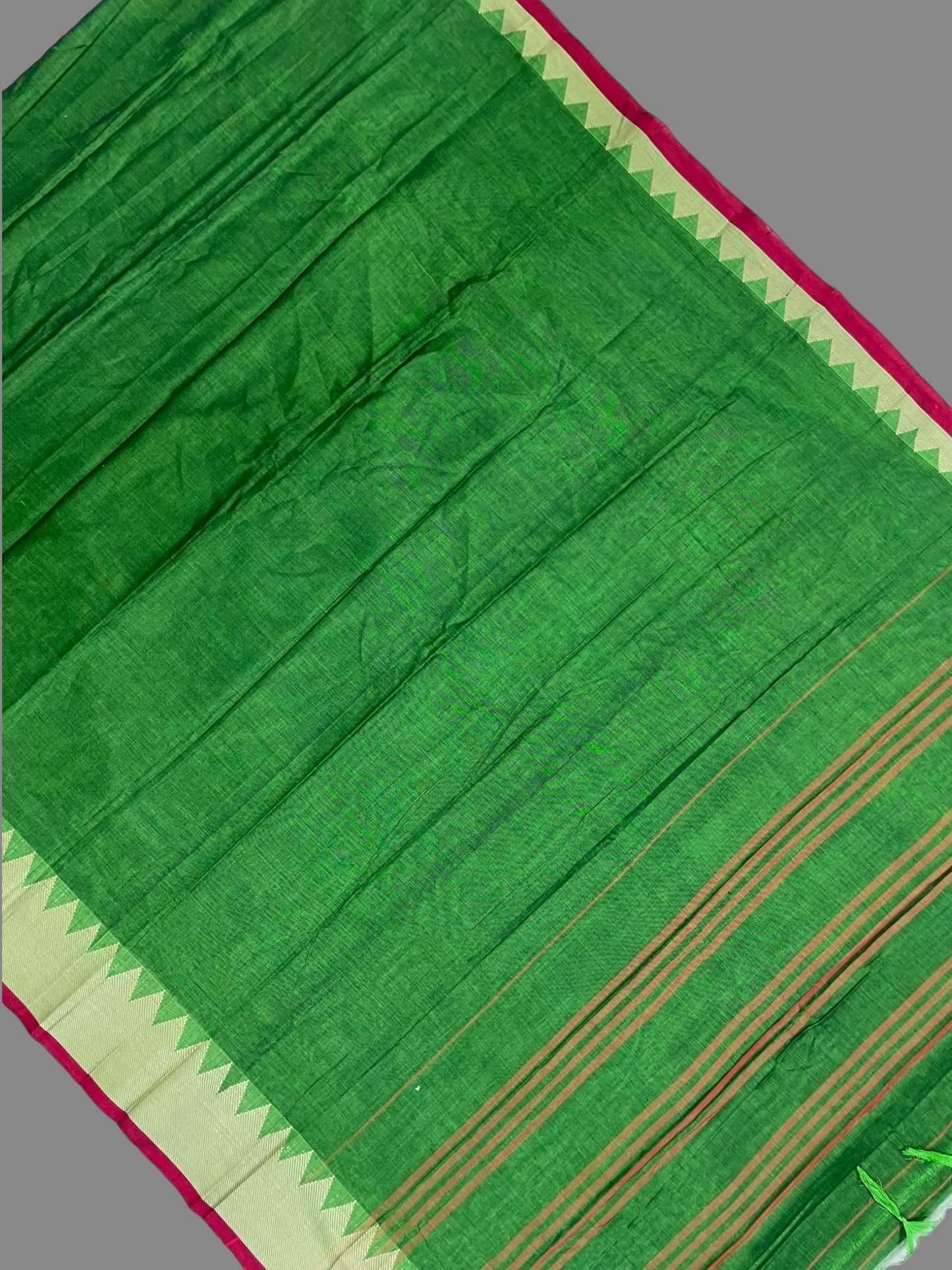 Narayanpet Green Cotton Saree CS233