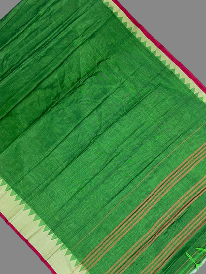 Narayanpet Green Cotton Saree CS233