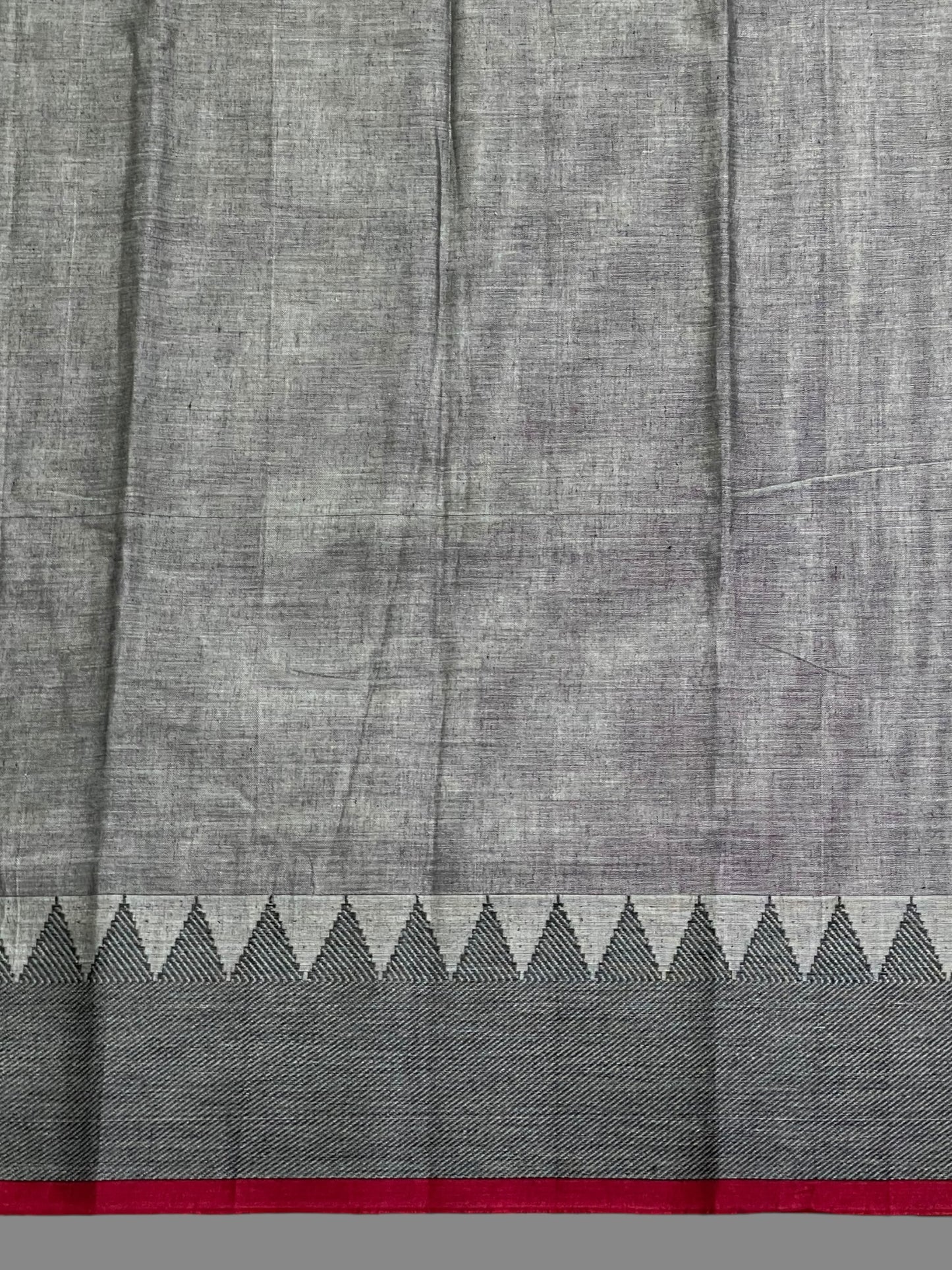 Narayanpet Grey Cotton Saree CS235